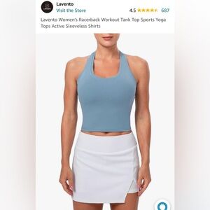 Lavento Cropped Workout Tank